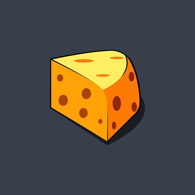 Вектор Дизайн векторного шаблона логотипа сыра