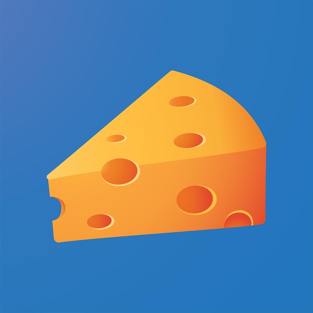 Illustrazione dell'oggetto di formaggio