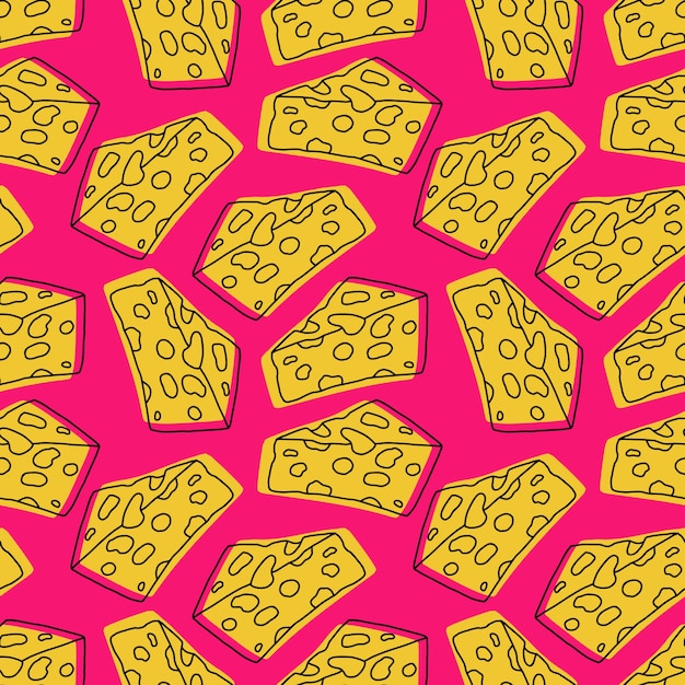 Cheese seamless pattern