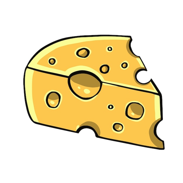 Cheese snack for beer vector illustration