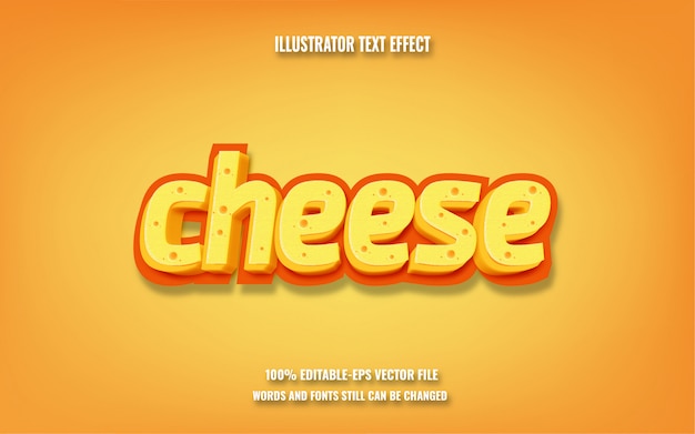 cheese text effect
