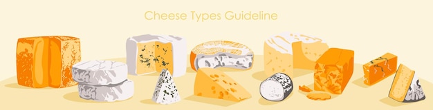 Vector cheese type guideline