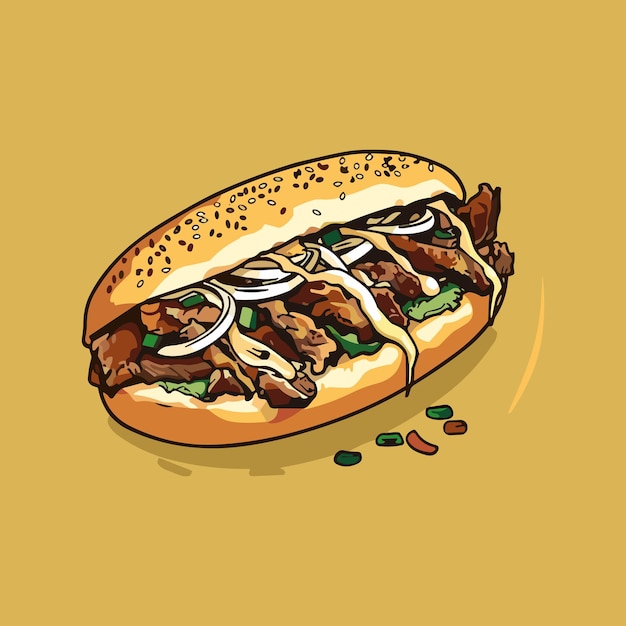 チーズステーキサンドイッチ