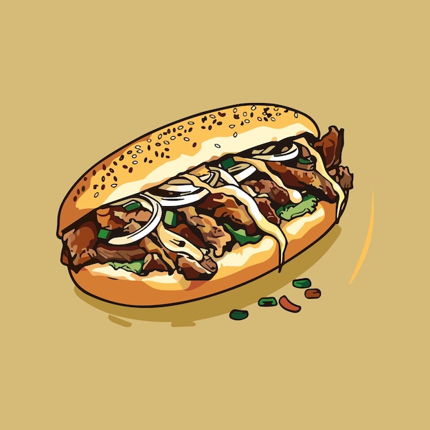 チーズステーキサンドイッチ