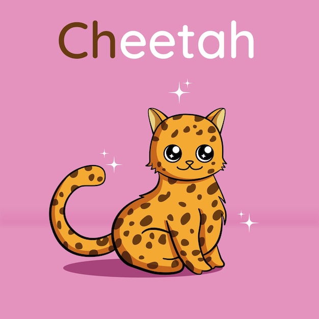 cheeta zittend