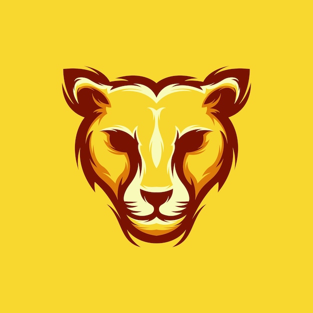 Cheetah head logo design