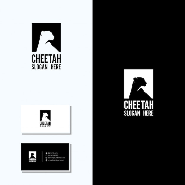 Гепард логотип и визитка