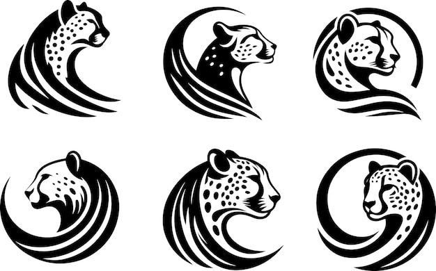 cheetah logo concept vectorillustratie 4