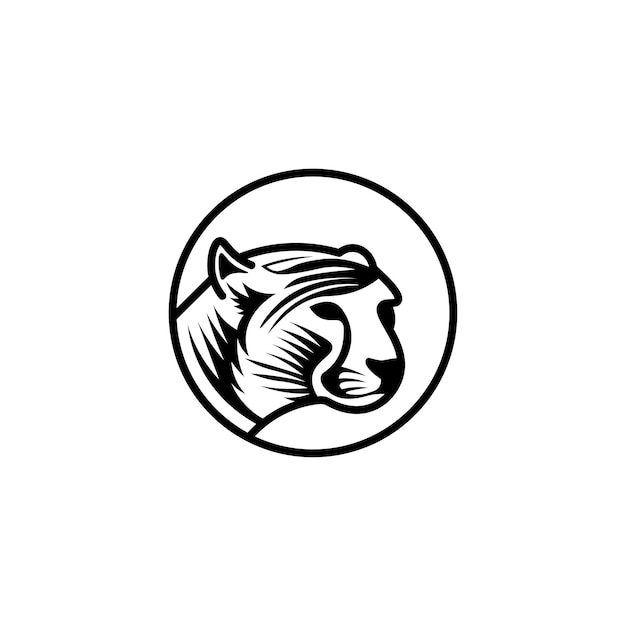 Cheetah logo illustratie vector ontwerp