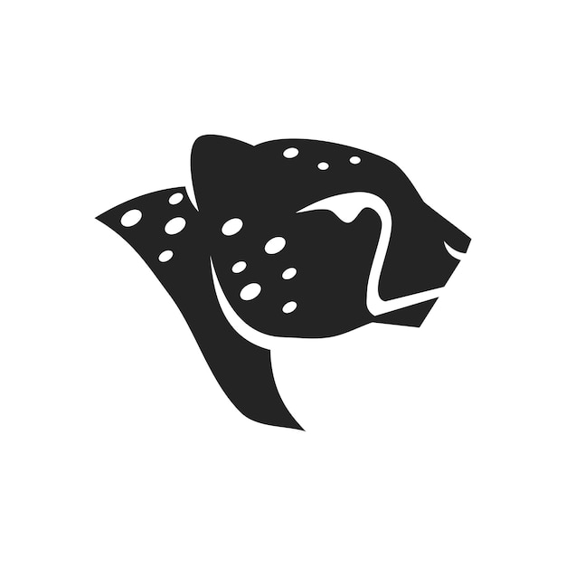 Vettore template del logo cheetah icona di identità di marca isolata abstract grafica vettoriale