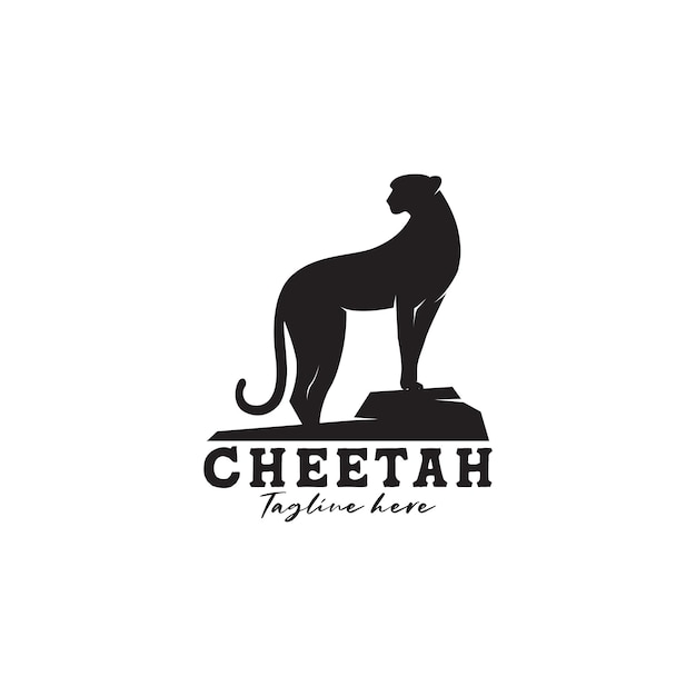 Cheetah logo template vector illustration