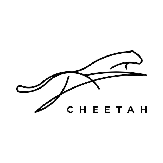 Cheetah logo vector icoon sjabloon