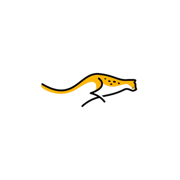 Illustrazione di vettore di logo ghepardo