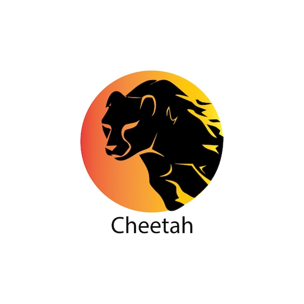 Cheetah Logo Vector Template Design