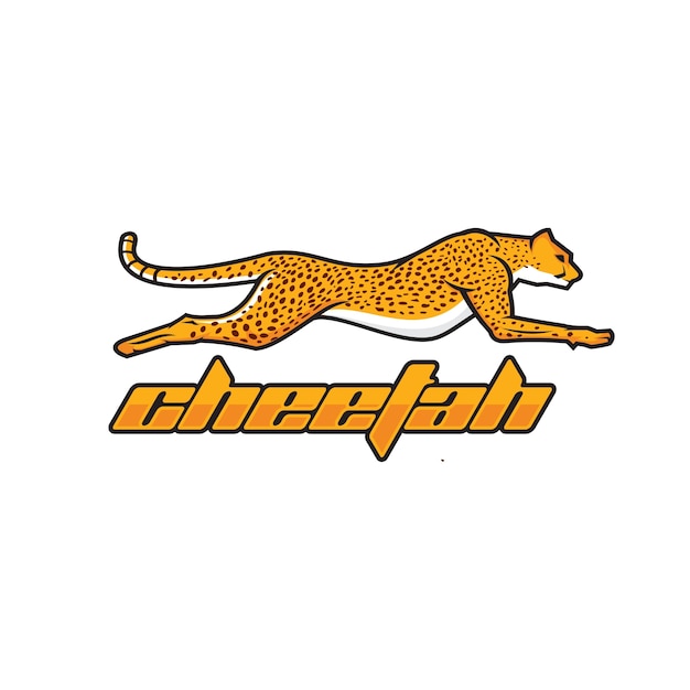 Vector cheetah logo vector