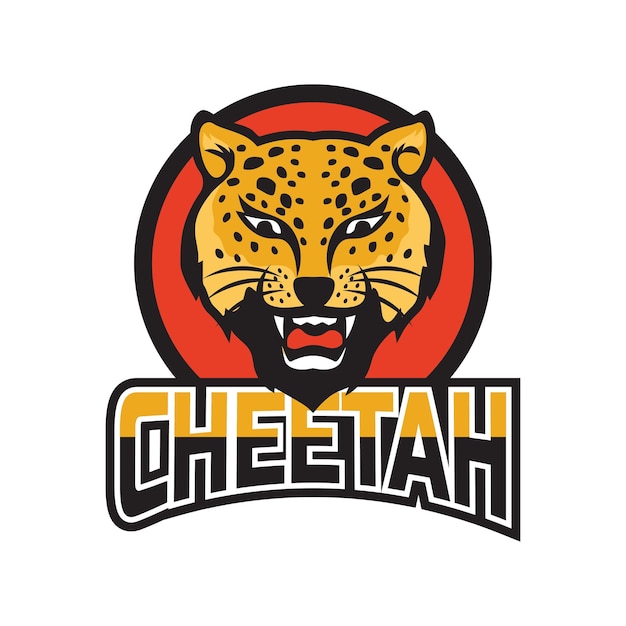 A cheetah logo with the word cheetah on it