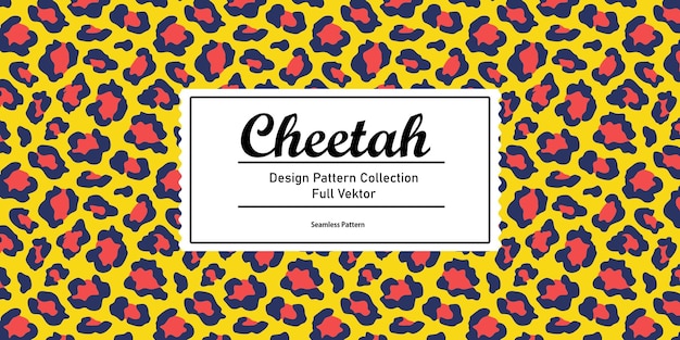 Cheetah patroon ontwerp vektor flockeddesign