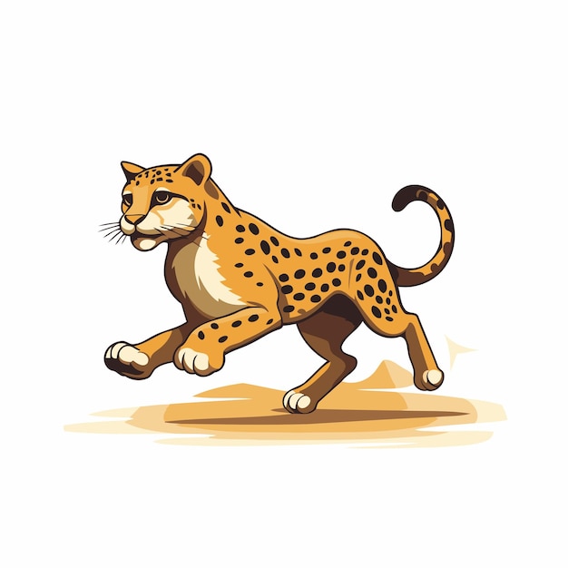 Cheetah running Vector illustration of a cheetah