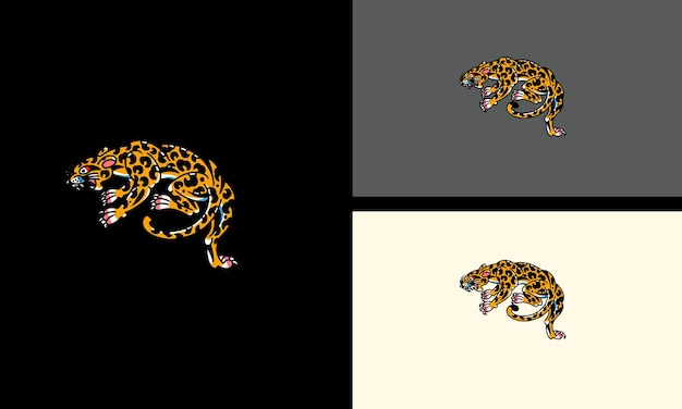 Cheetah vector illustratie mascotte ontwerp