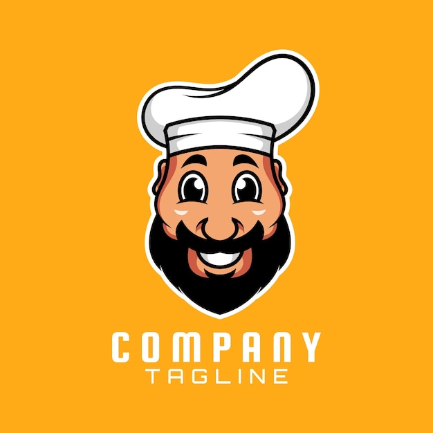 CHEF-CARTOON MASCOTTE-LOGO