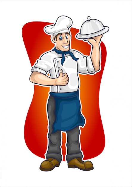 Chef cartoon vector illustration