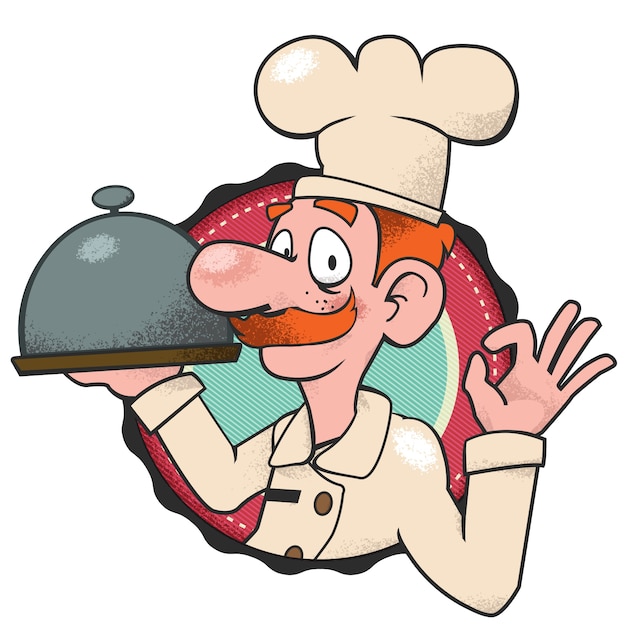 Vector chef cartoon