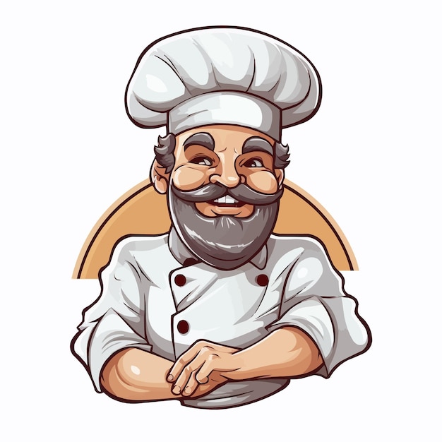 Vector chef character cartoon vector illustration