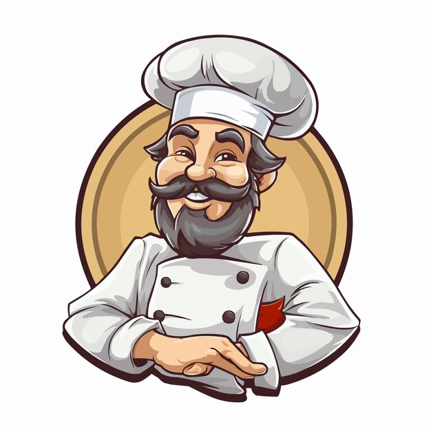 Vector chef character cartoon vector illustration