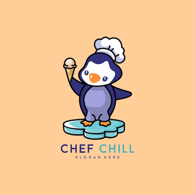 Chef chill logo vector design