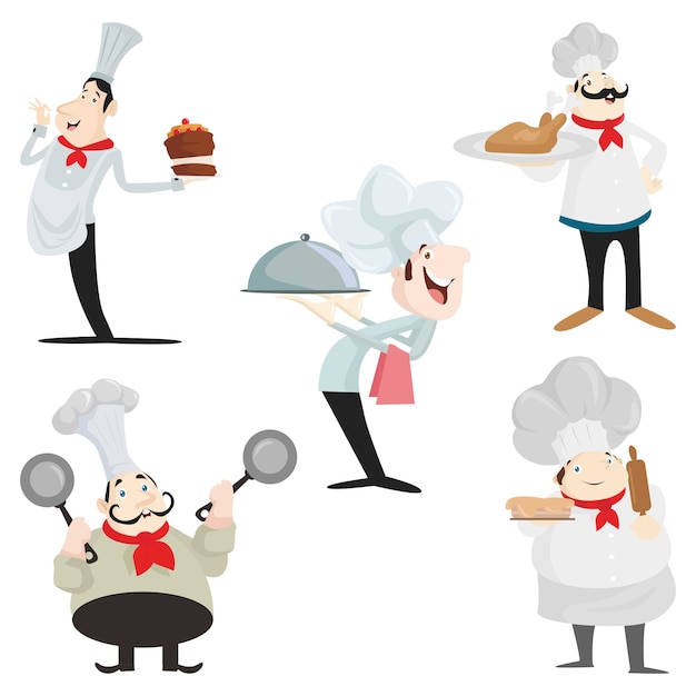 Chef cook food character