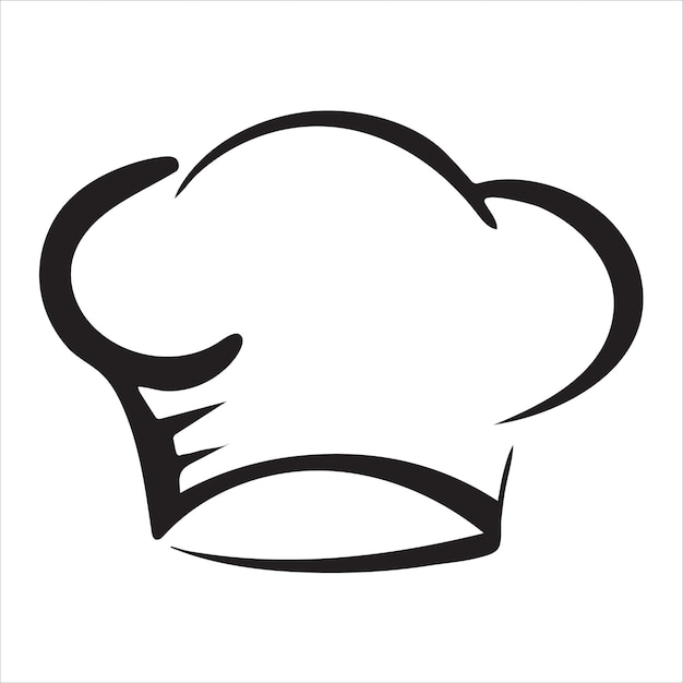 Illustrazione del logo del cappello da cucina dello chef