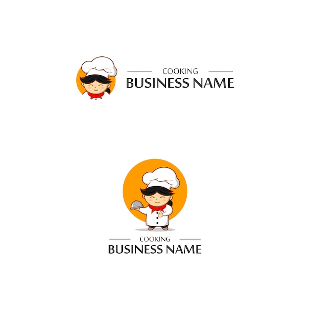 Chef cooking logo