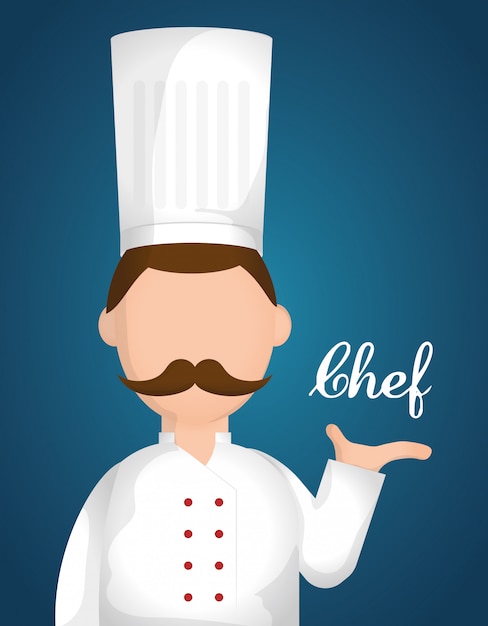 Vettore chef design. illuistration