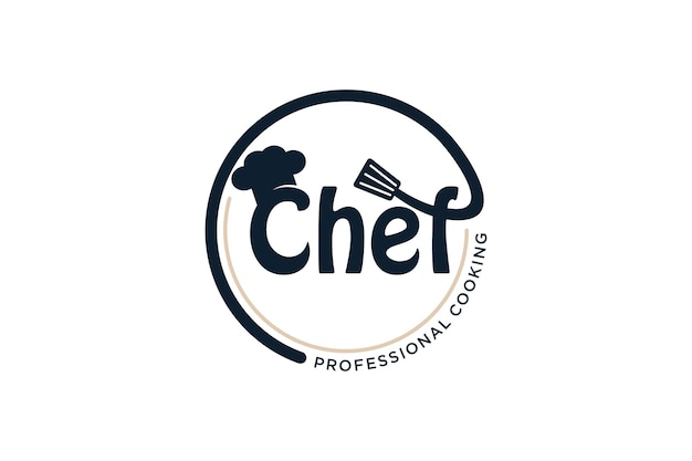 Vettore progettazione dell'elemento chef con concetto creativo