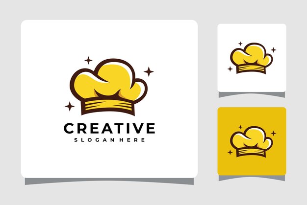 Шеф-повар шляпа кулинария шаблон логотипа дизайн вдохновение