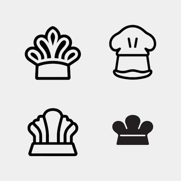 chef hat icon vector illustration design