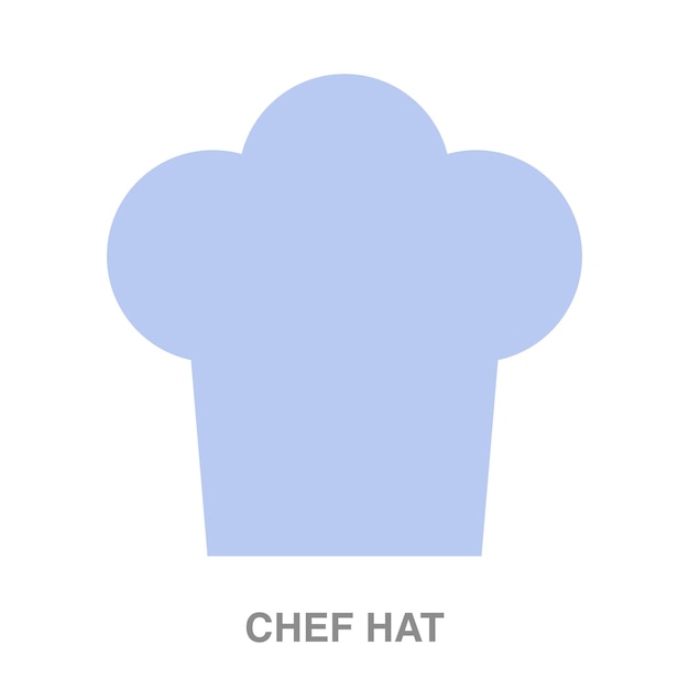 Chef hat illustration on transparent background