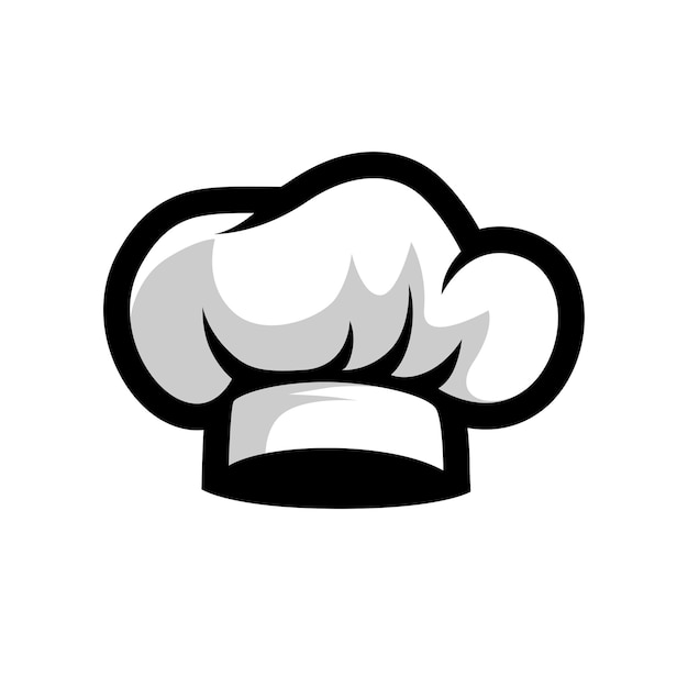 Chef Hat Logo Design Template Inspiratie, Vector Illustratie.