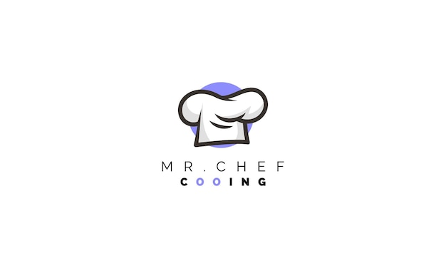 Vector chef hat logo design vector