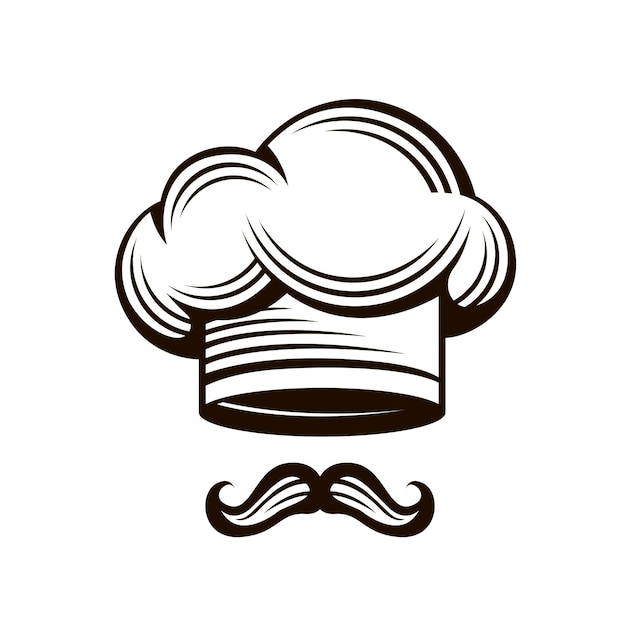 chef hat and mustache