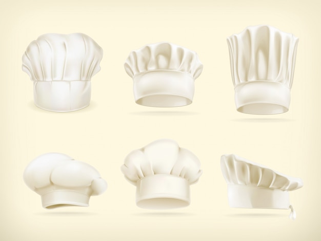 Vector chef hats  set