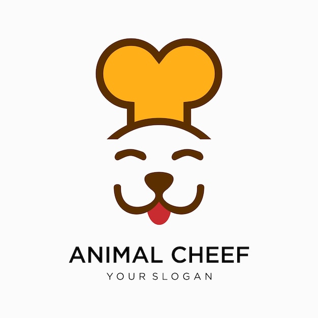 chef-kok hoed logo vector sjabloon