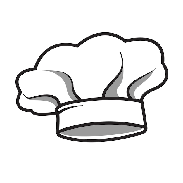 Chef-kok hoed symbool vector ontwerp