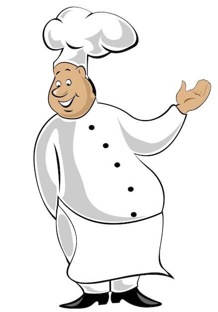 Vector chef-kok in uniform