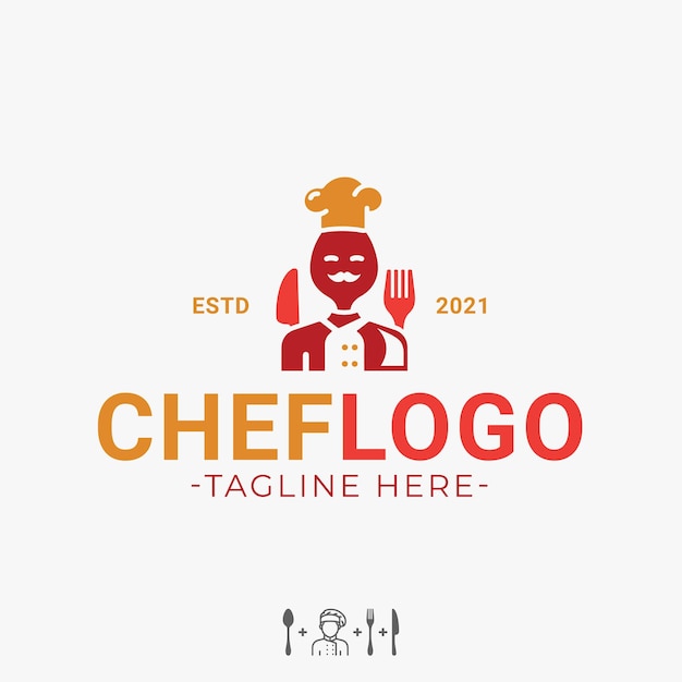 Chef logo restaurant lavish cuisine