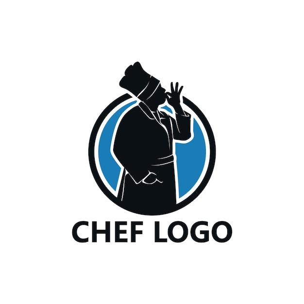 Vettore chef logo template design vector