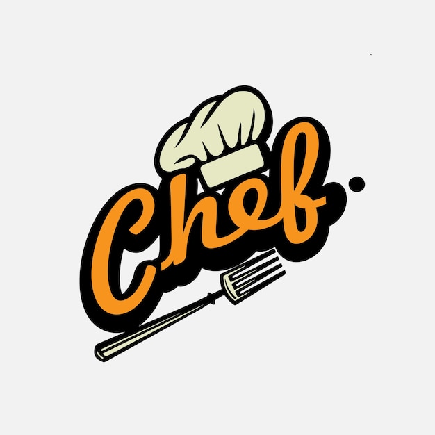 Chef logo vector illustration template