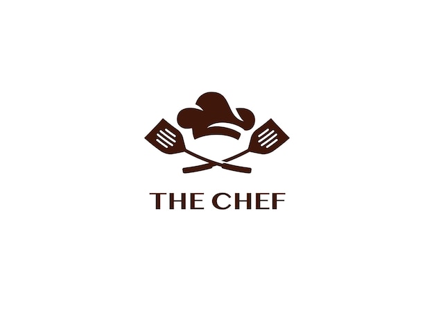 Vettore il logo dello chef con il logo dello chef