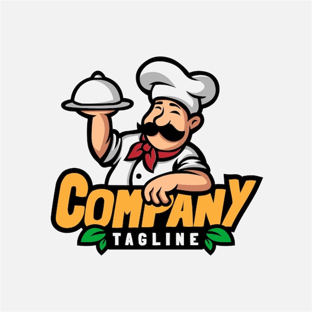 Chef mascot logo design