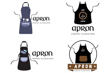 Premium Vector  Chef protective clothing apron logo vector sticker